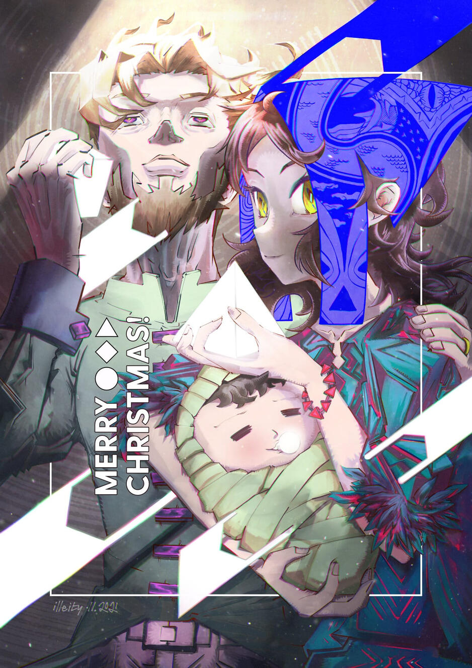 Full color illustration - painted