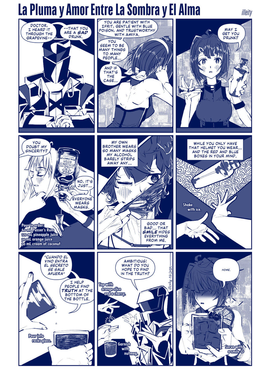 9-panel singple page comic